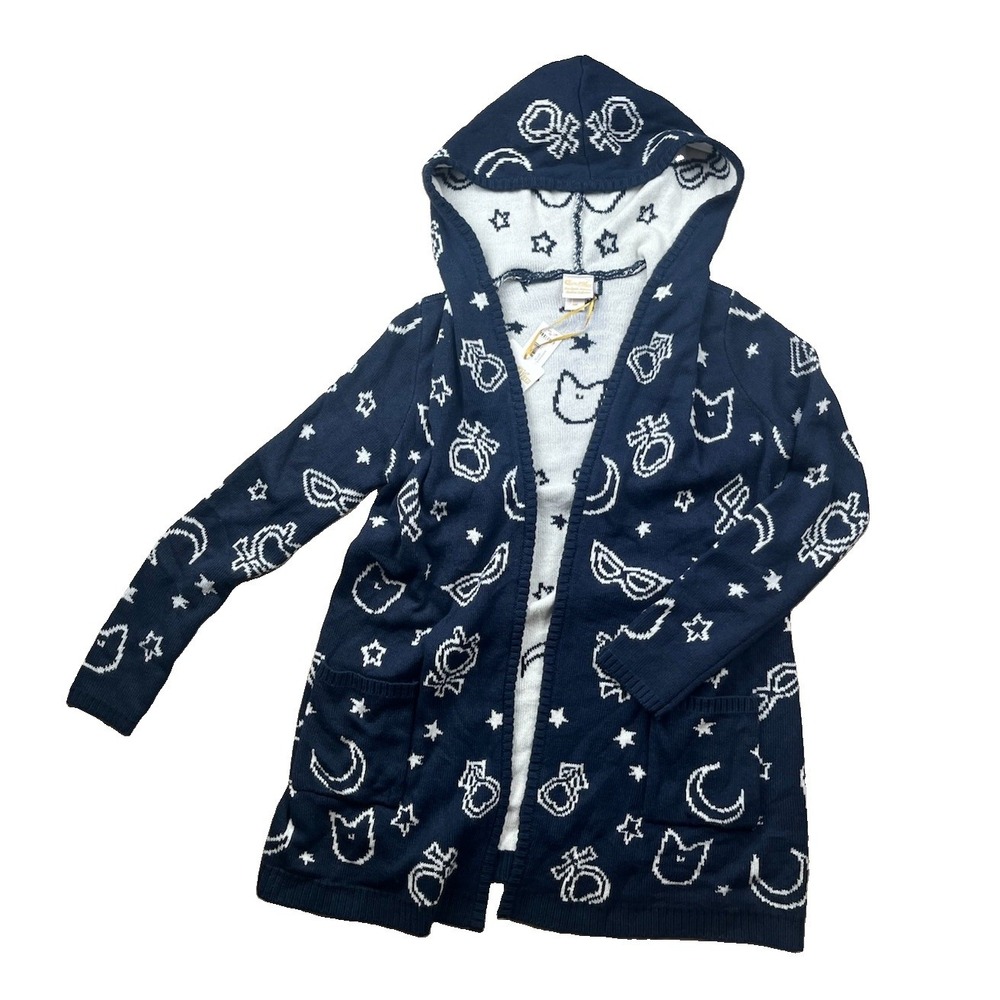 Box Lunch Exclusive Sailor Moon Hooded Cardigan Long Women's Size S/M - NWT